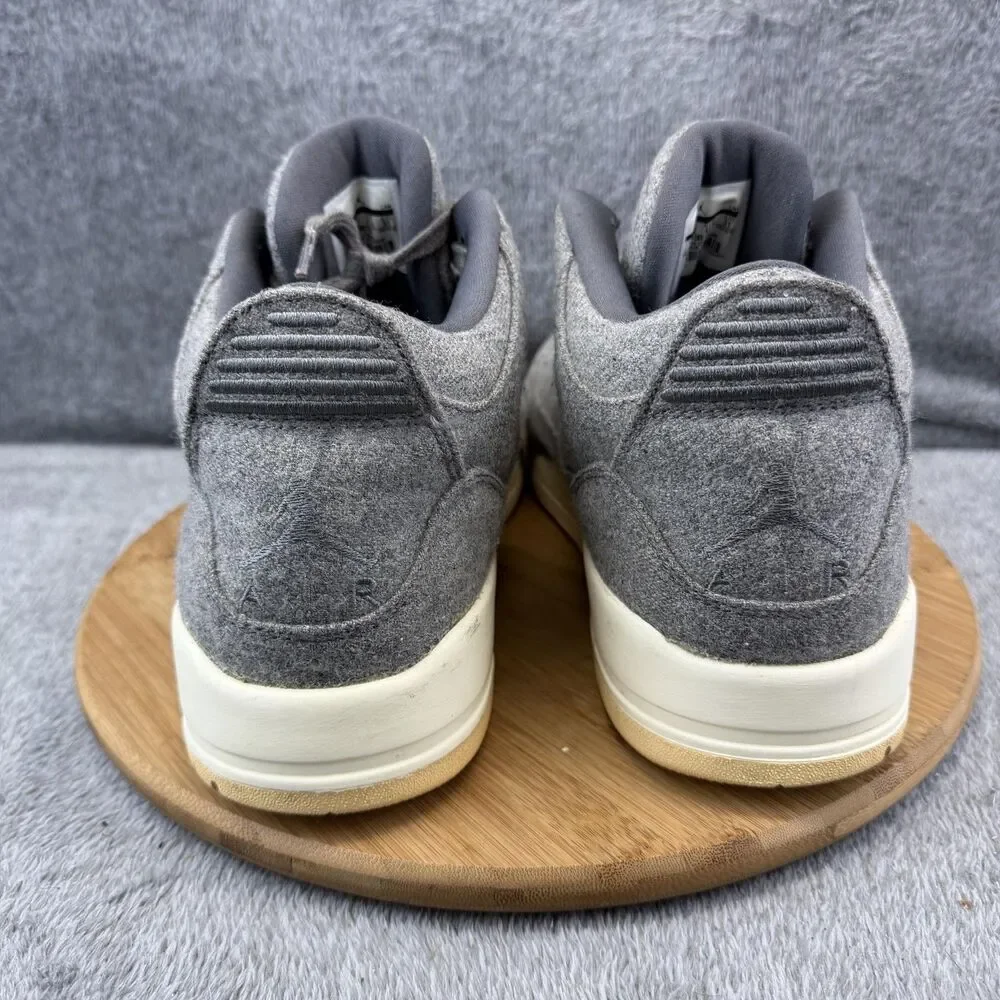 Jordan Air Jordan 3 Retro Wool Shoes Mens Size 13 Gray 854263-004 Sneakers